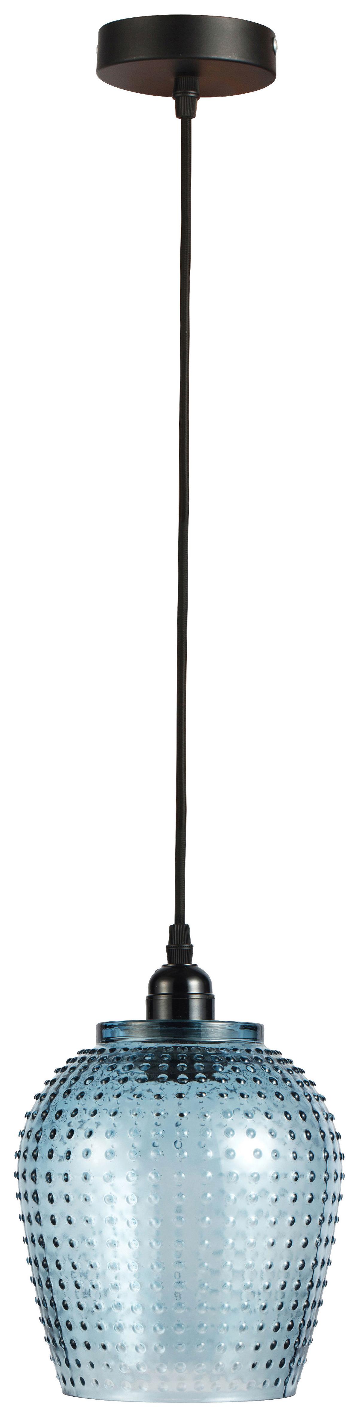 Hängeleuchte Terrific Riva Blau B: 18 Cm - Blau, Basics, Glas (18/18/27cm) - Kayoom