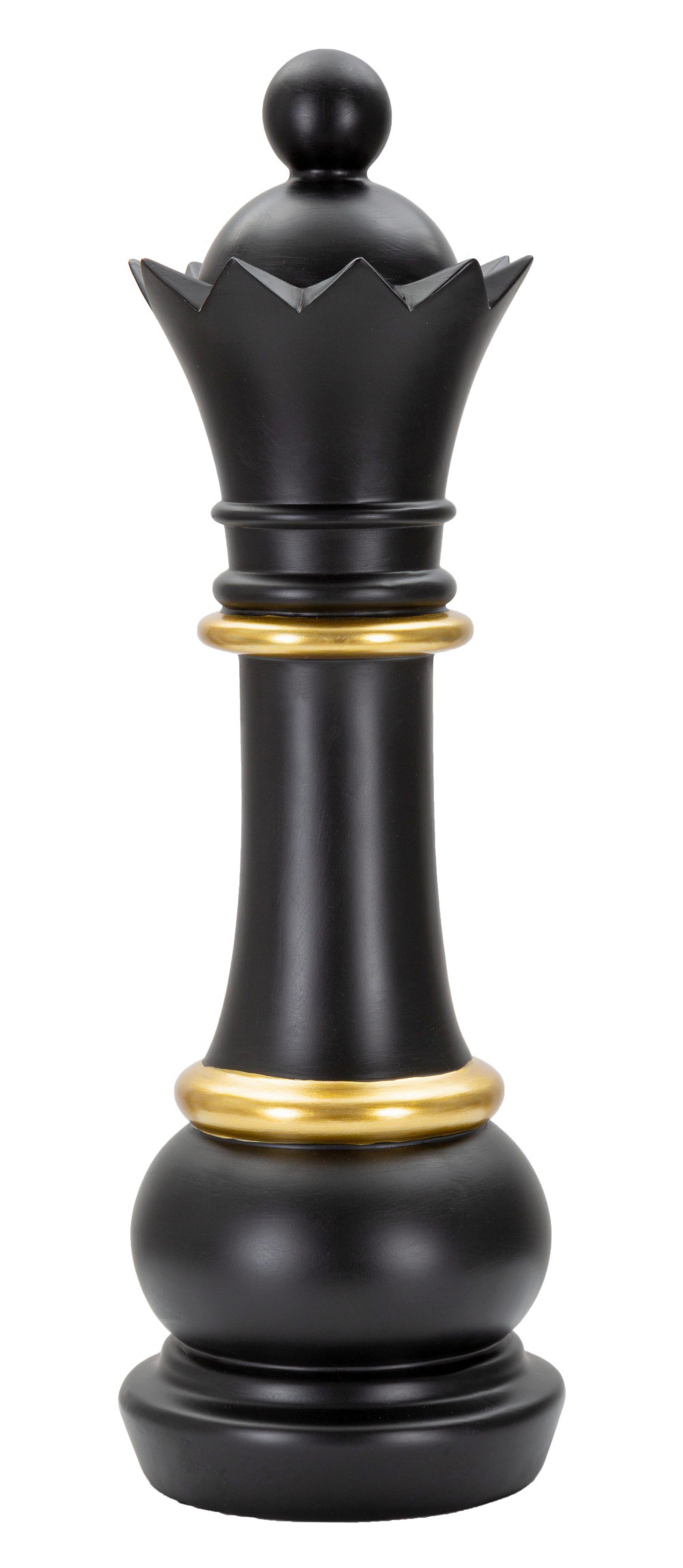 Skulptur Black And Gold Queen B: 15 cm - Goldfarben/Schwarz, Basics, Kunststoff (15/50/15cm)
