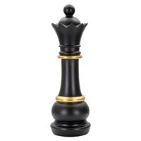 Skulptur Black And Gold Queen B: 15 cm - Goldfarben/Schwarz, Basics, Kunststoff (15/50/15cm)