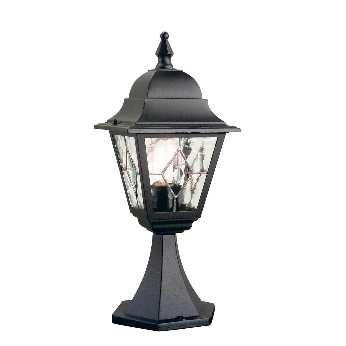 Wegeleuchte Nr3-Blk - Schwarz, KONVENTIONELL, Glas/Metall (44/18,4/18,4cm) - Elstead Lighting