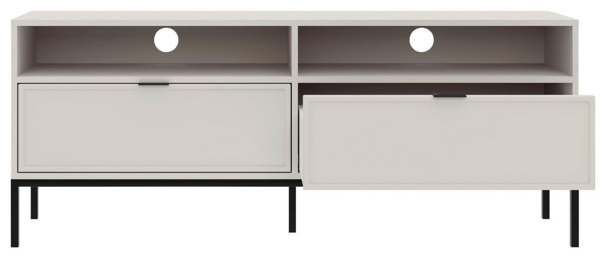 TV-ELEMENT Deco Kaschmir B: 150cm - Kaschmir/Schwarz, Design, Holzwerkstoff/Metall (150/60/40cm) - MID.YOU