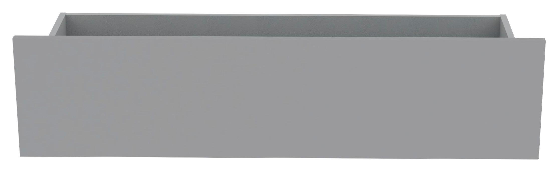 Schubkasteneinsatz, Unit B: 90,9 Cm, Seidengrau - Hellgrau, MODERN, Holzwerkstoff (90,9/21,9/36,6cm) - Ondega