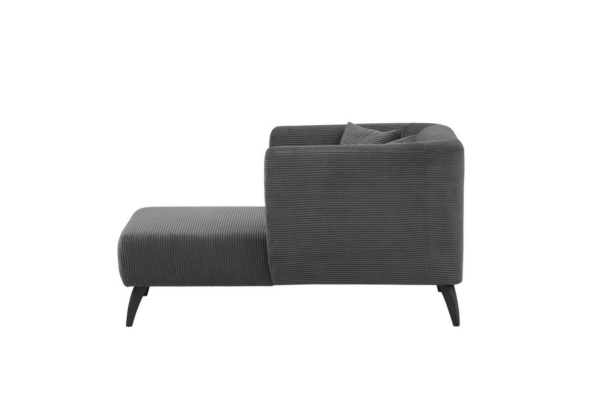 XXL-Sessel inkl. Zierkissen Colori Grau - Schwarz/Grau, MODERN, Textil (108/84/155cm) - MID.YOU
