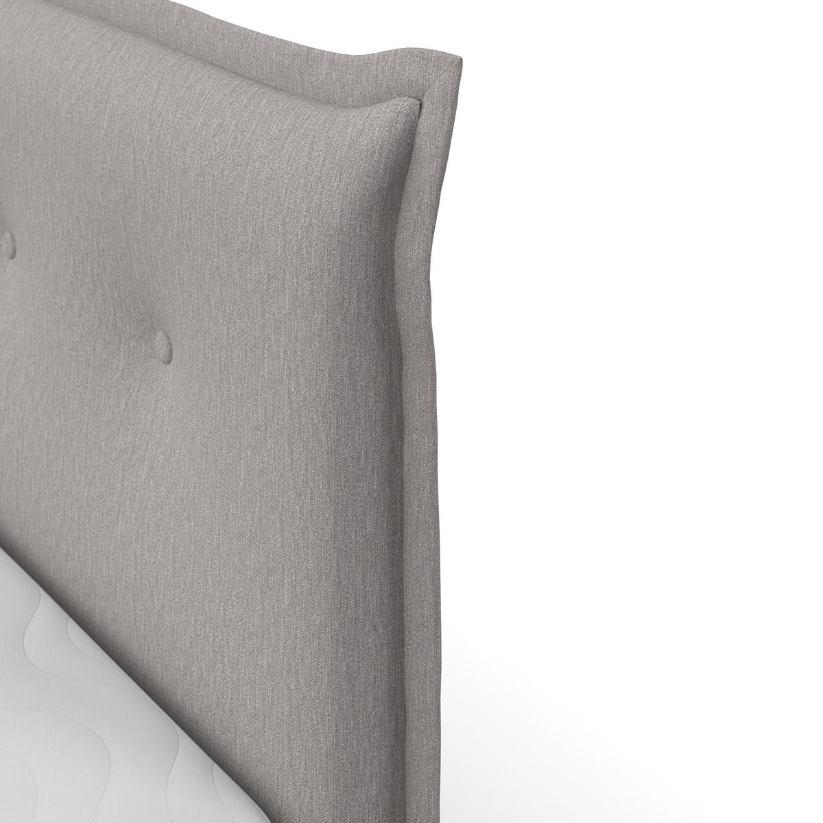 Boxspringová postel POLO 90x200, šEDá - šedá/černá, Moderní, dřevo/textil (90/200cm) - Bessagi Home