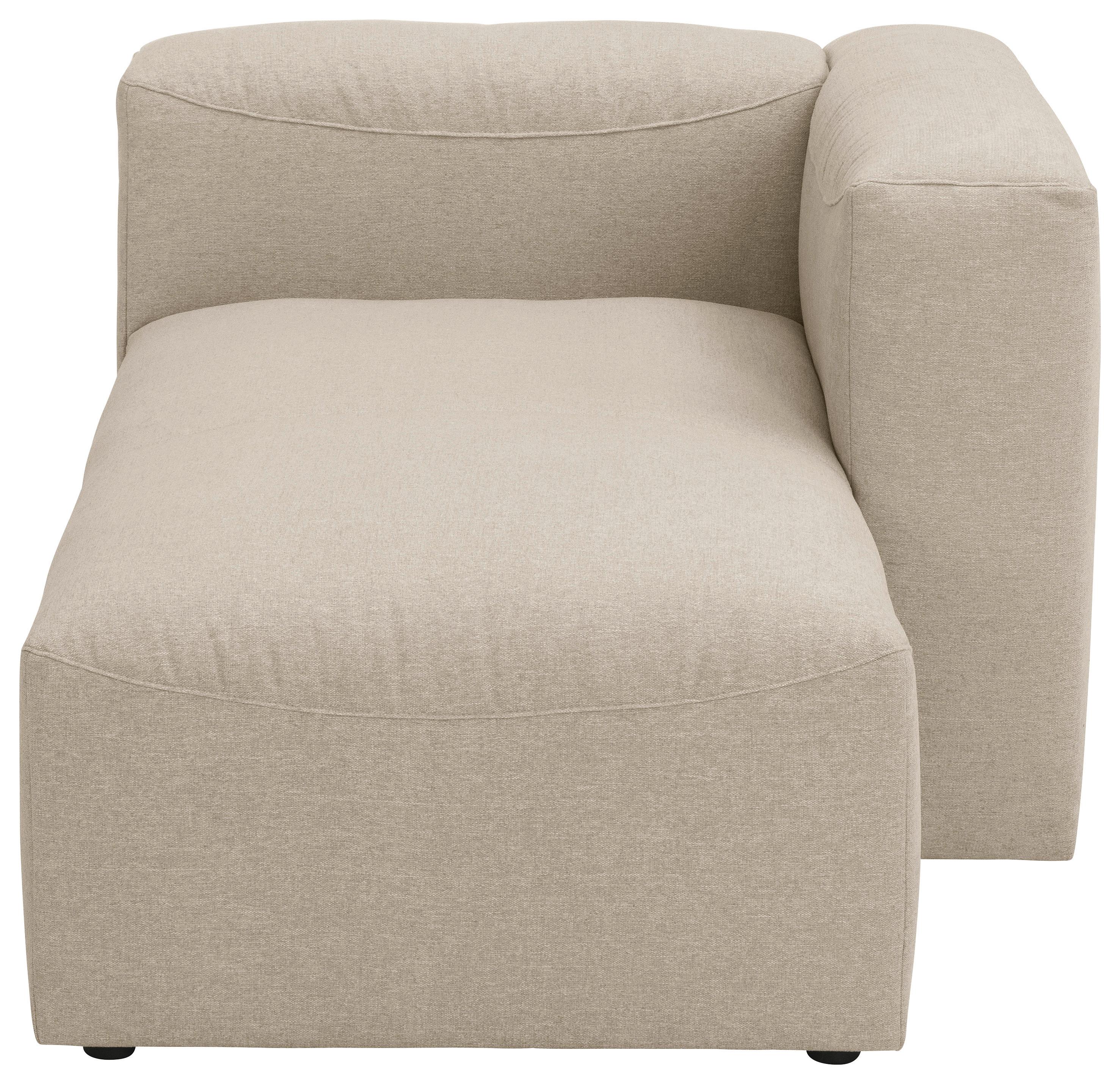 Recamiere Lena Creme Rücken Echt - Creme, Design, Textil (160/73/100cm) - Max Winzer