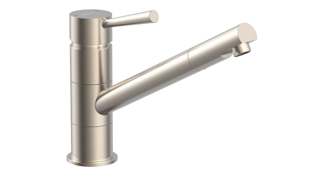 Konyhai Csaptelep Sistant Rom - nemesacélszínű, Basics, fém (5,5/18/25cm) - Sistant