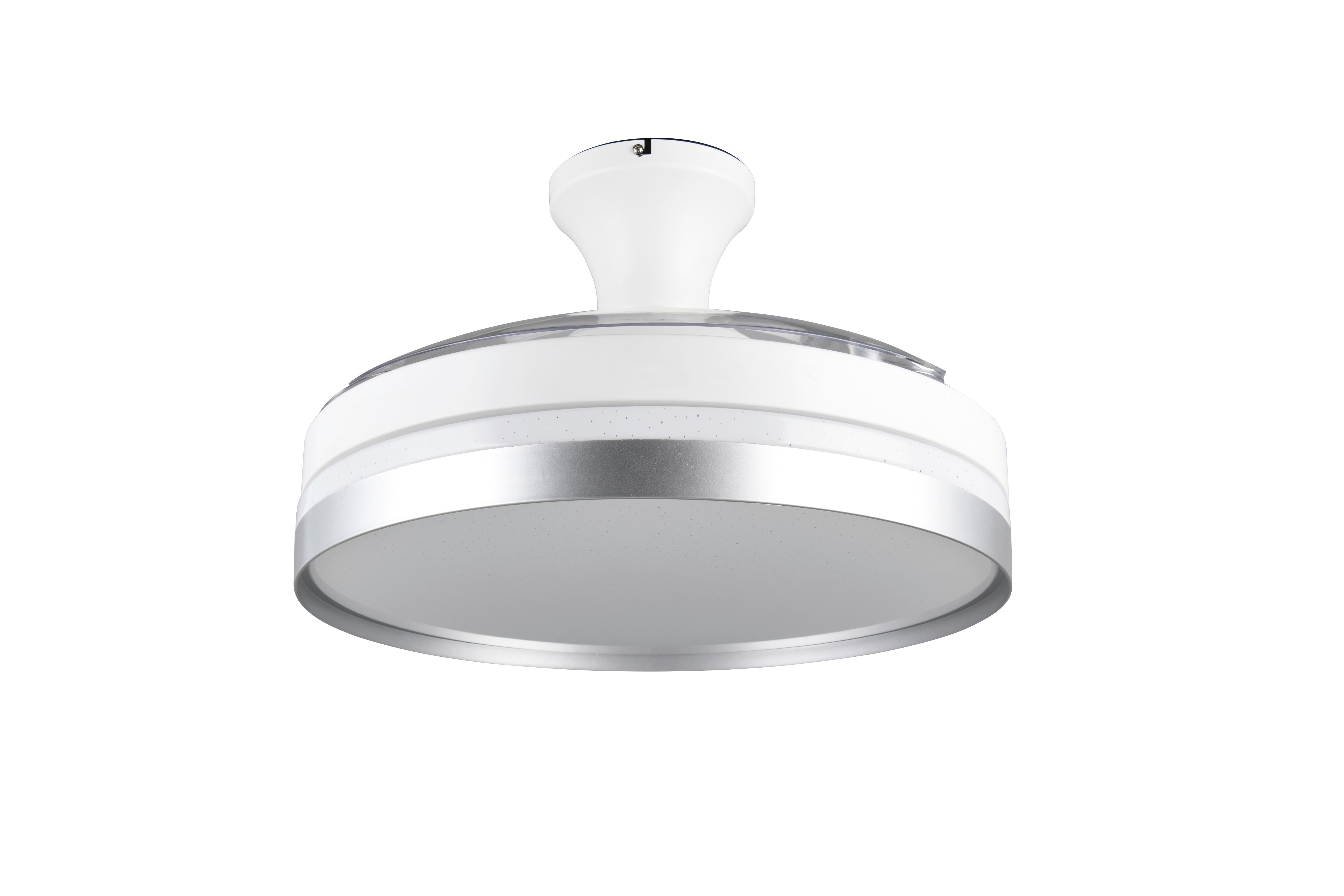 Deckenventilator Lindberg Weiß Titanfarben D: 48 cm