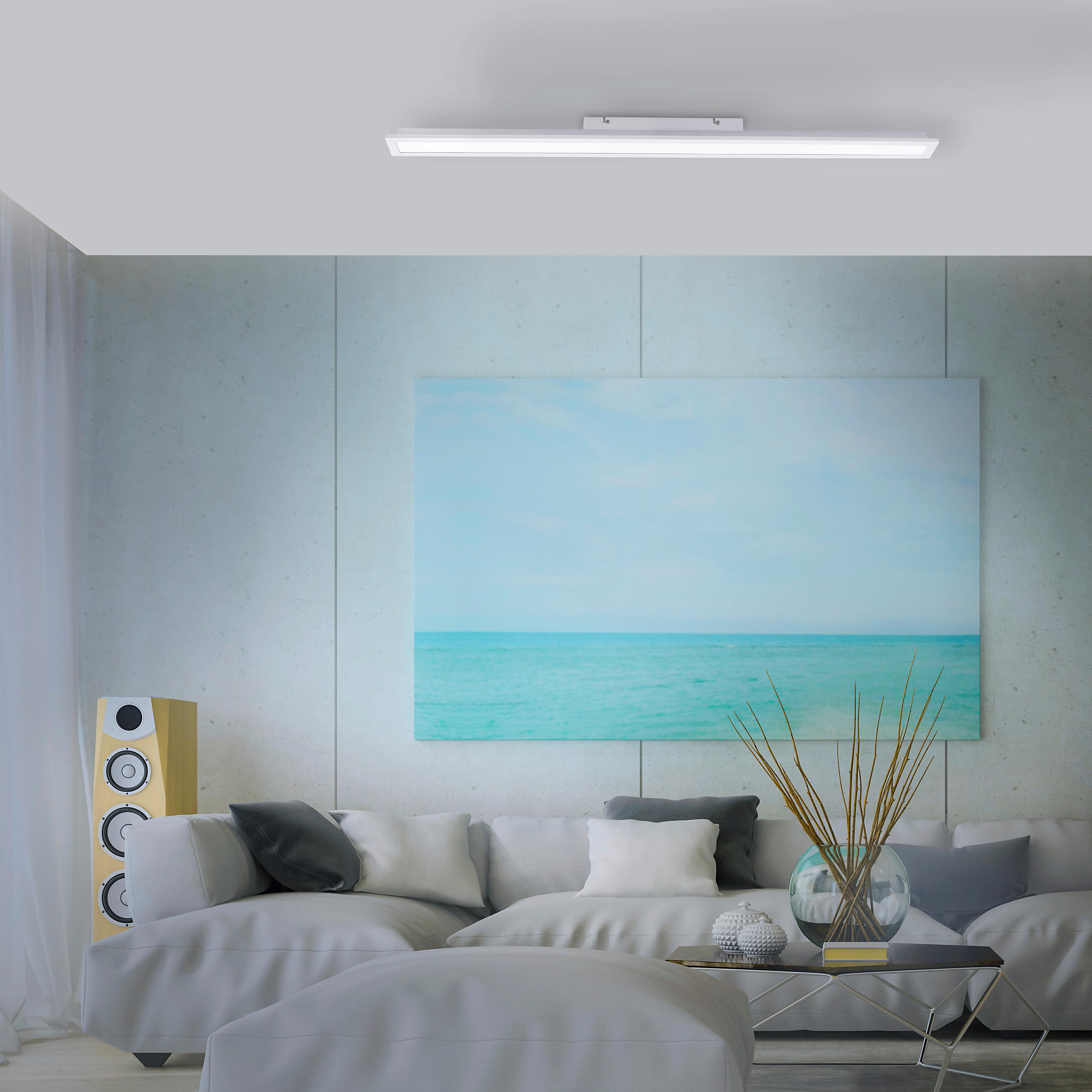 LED-Deckenleuchte Fleet L: 100 cm mit Bewegungsmelder - Basics, Kunststoff/Metall (100/10/6,6cm)