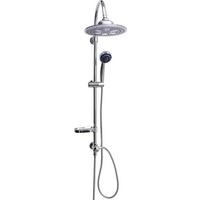 Brausegarnitur Led Shower Chrom 3-Fach verstellbar - Chromfarben, MODERN, Kunststoff/Metall (22/97cm)
