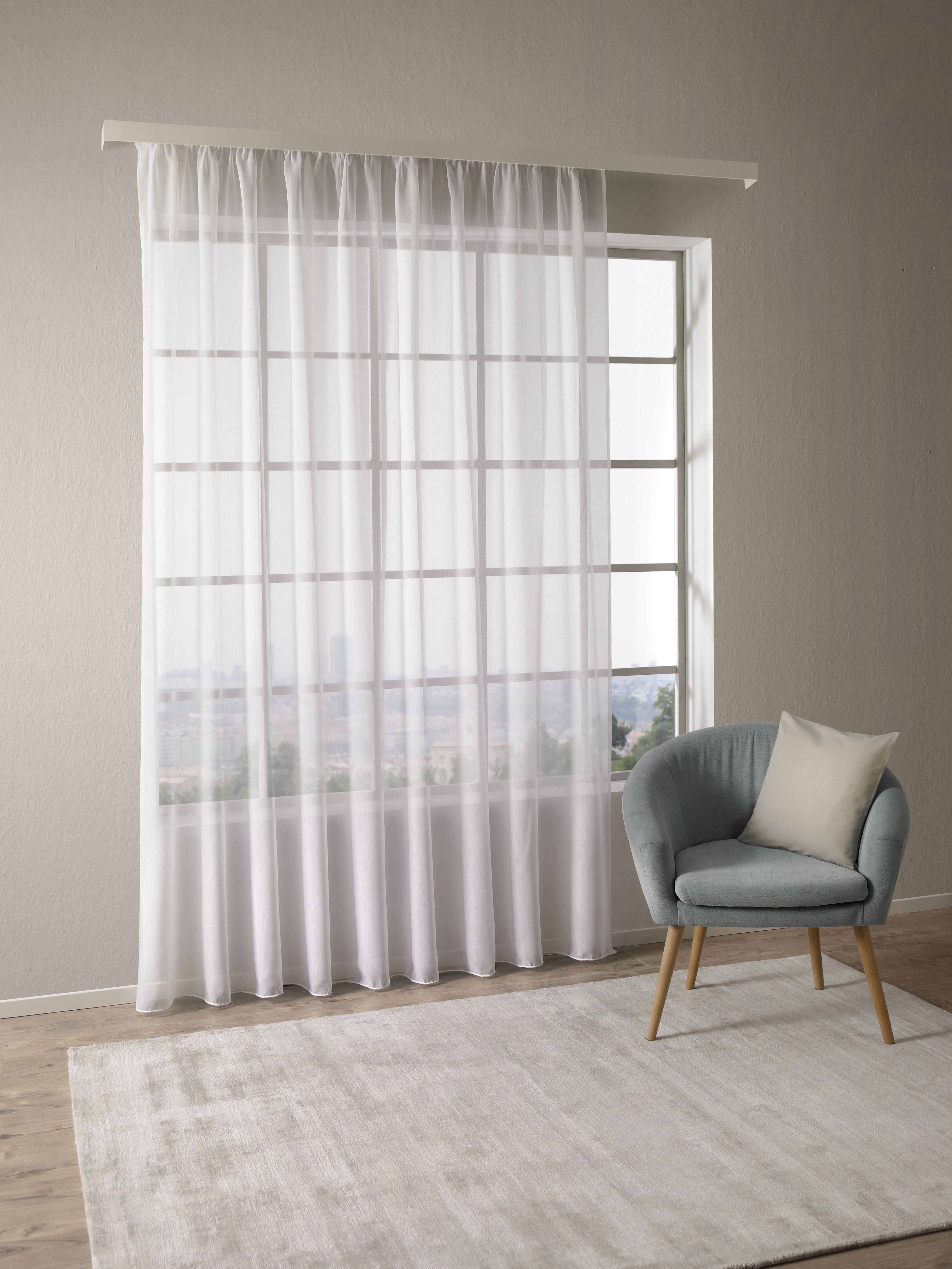 Kusová záclona Tosca store 3, 300/245cm - bílá, textil (300/245cm) - Modern Living