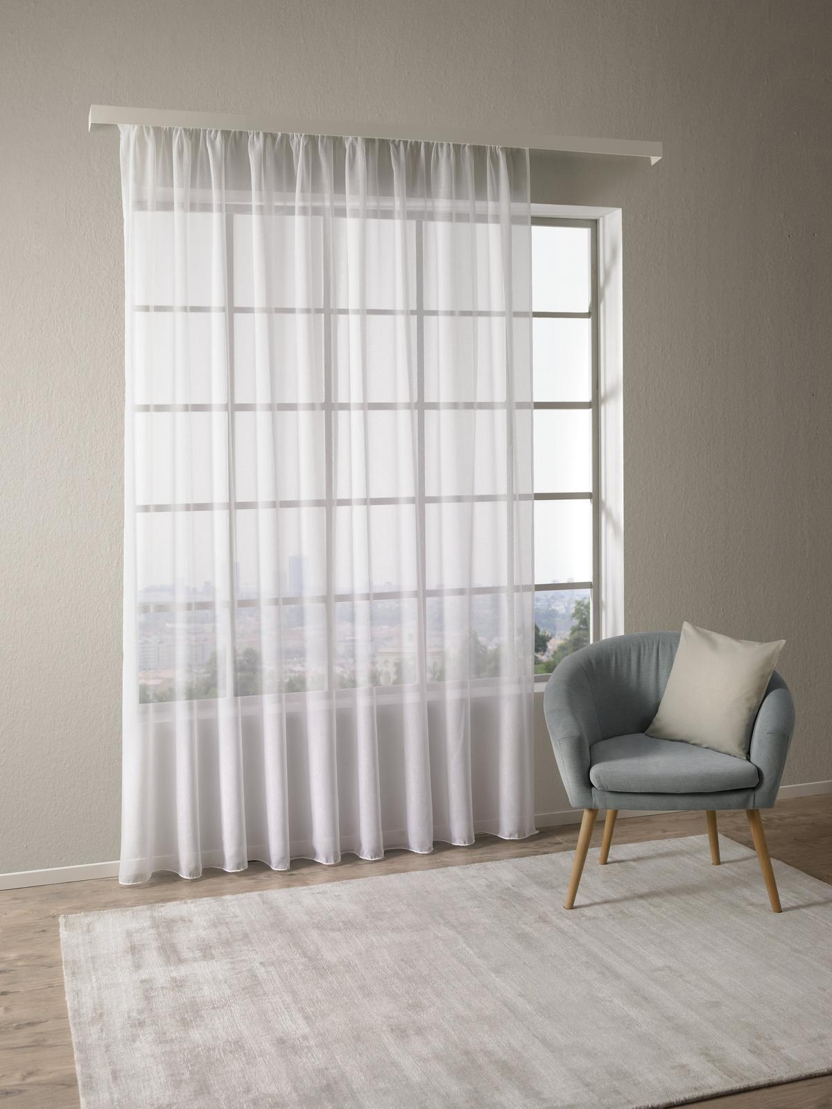 Kusová záclona Tosca store 3, 300/245cm - bílá, textil (300/245cm) - Modern Living