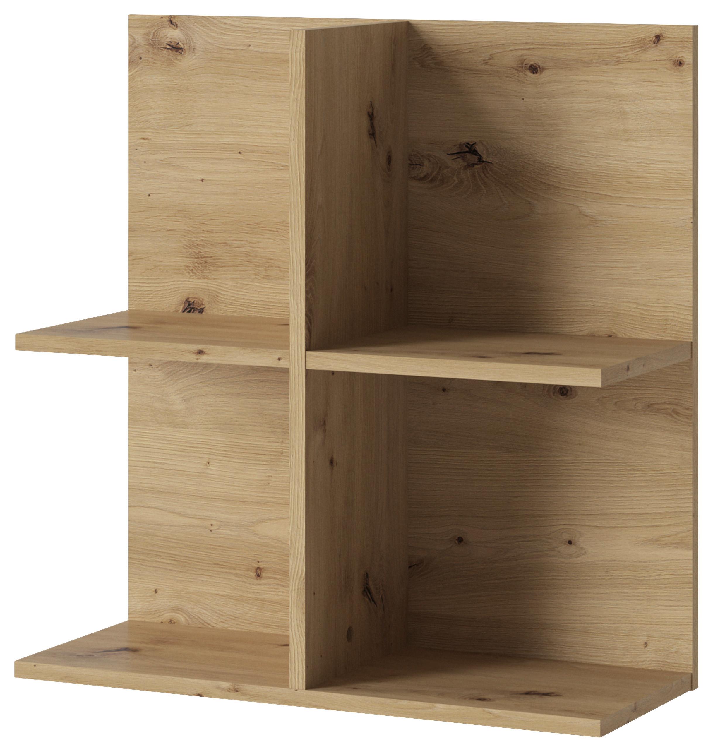 Wandregal Turino Eiche Artisan B: 60 Cm - Eiche Artisan, Trend, Holzwerkstoff (60/62/23,9cm)