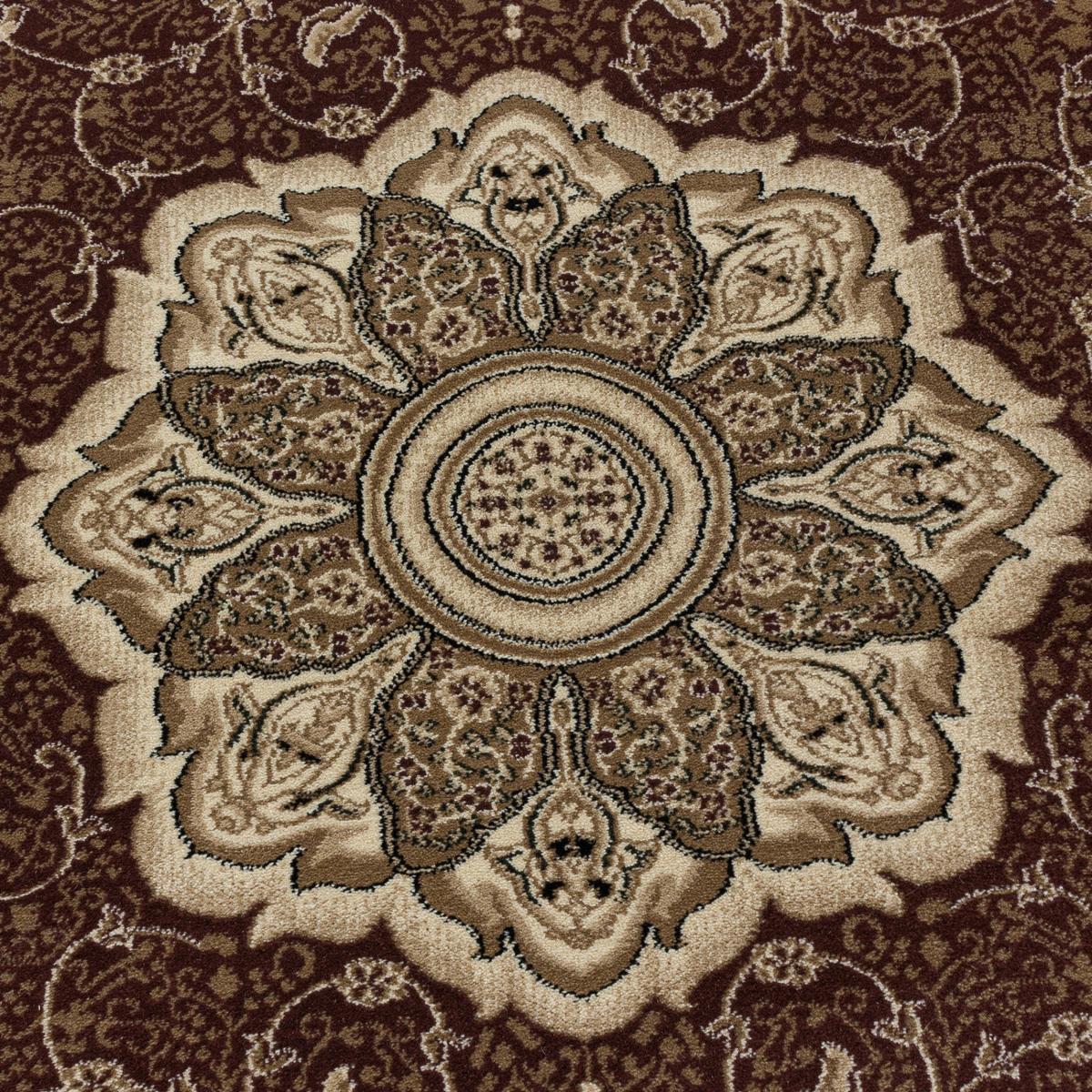 Orientalischer Webteppich Rot Naturfaser Kashmir 120x170 cm - Rot, LIFESTYLE, Textil (120/170cm)