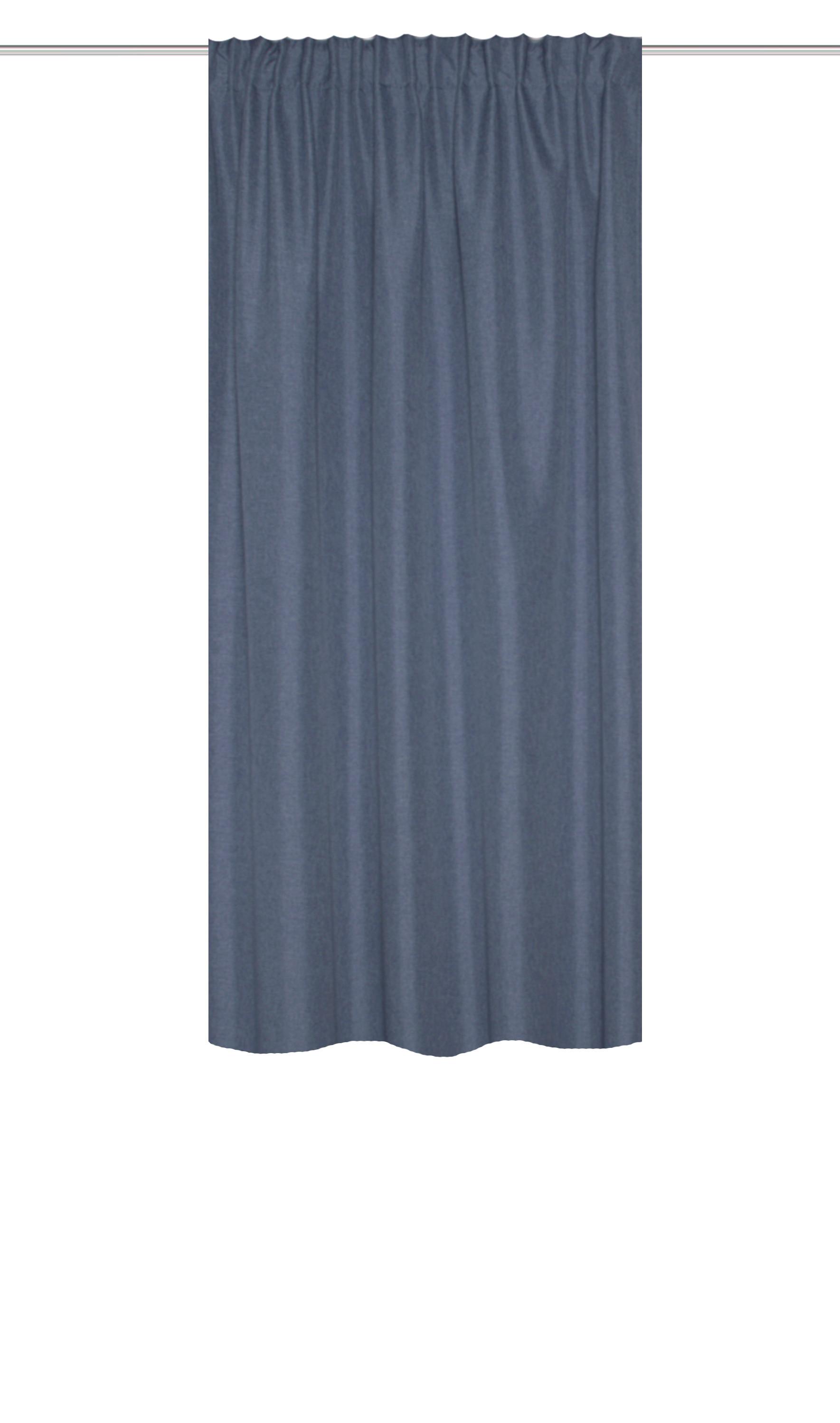 Wärmeschutzvorhang Eskimo Blau B: 135 cm - Blau, Basics, Textil (135/175cm) - Schmidt W. Gmbh