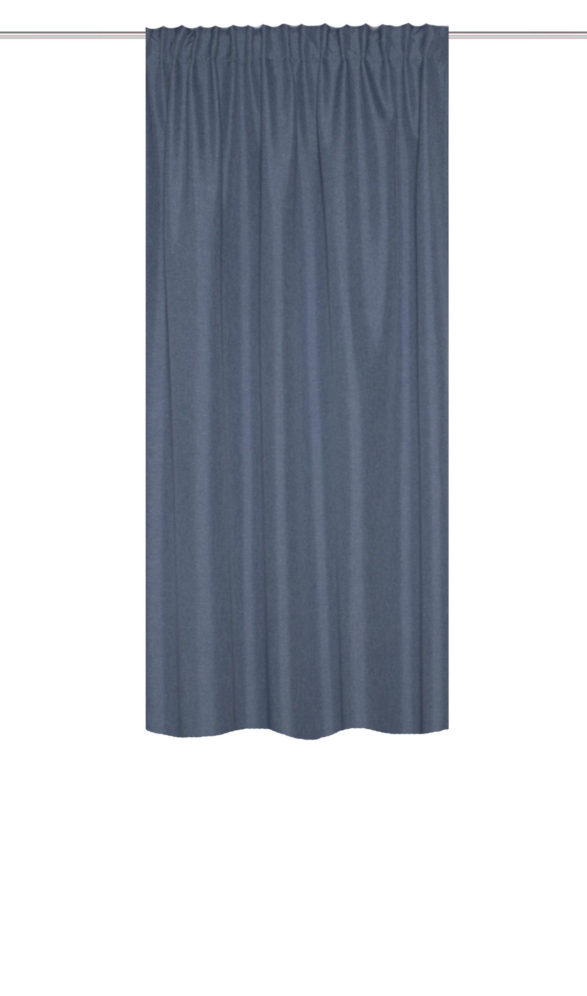 Wärmeschutzvorhang Eskimo Blau B: 135 cm - Blau, Basics, Textil (135/175cm) - Schmidt W. Gmbh