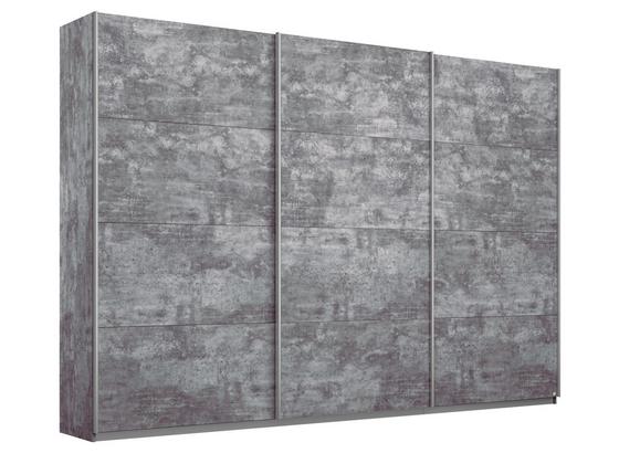 Schwebetürenschrank 271cm Belluno, Stone Grey Dekor - Grau, MODERN, Holzwerkstoff (271/210/62cm) Schwebetürenschrank 271cm Belluno, Stone Grey Dekor - Grau, MODERN, Holzwerkstoff (271/210/62cm)