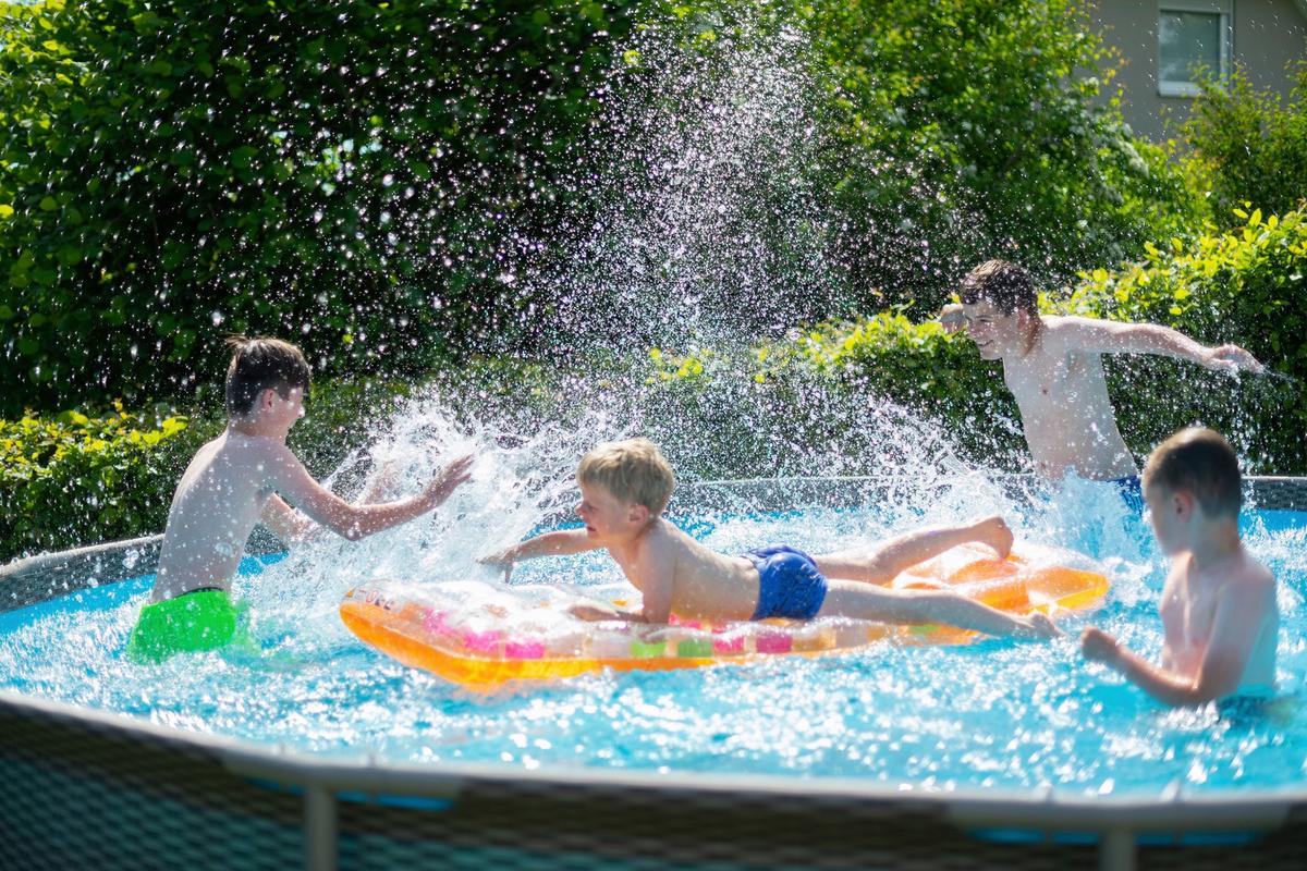 Pool, Kunststoff Braun, Rund D: 457 cm, inkl. Leiter+pumpe - Braun, KONVENTIONELL, Kunststoff (457/106cm)