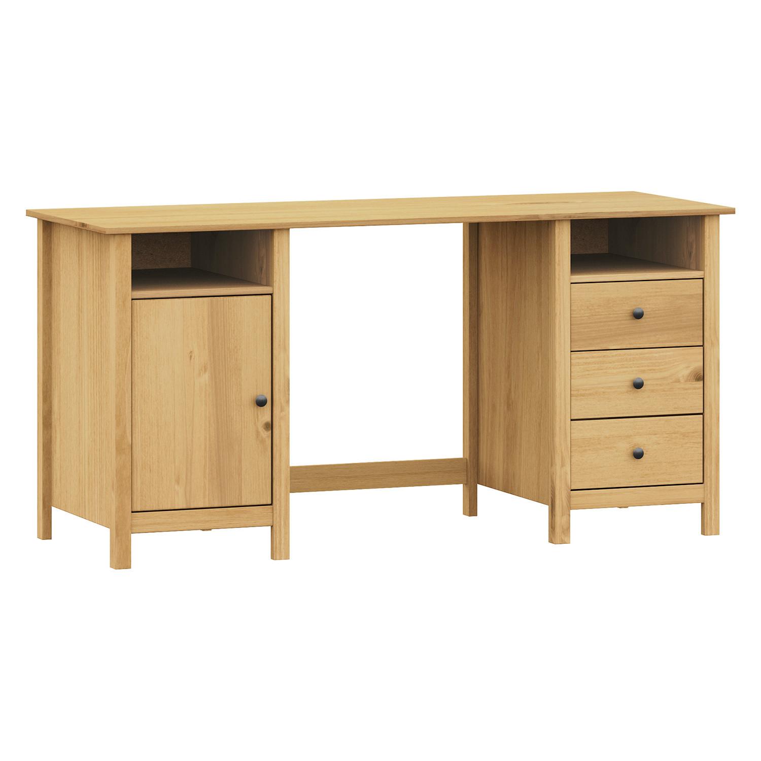 SCHREIBTISCH SCHREIBTISCH 150X54 CM KIEFER - Naturfarben/Honig, Basics, Holz (150/54/74cm) - Livetastic