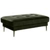 Hocker Luzi - Dunkelgrün/Schwarz, MODERN, Textil (125/42/72cm) - Trendmanufaktur