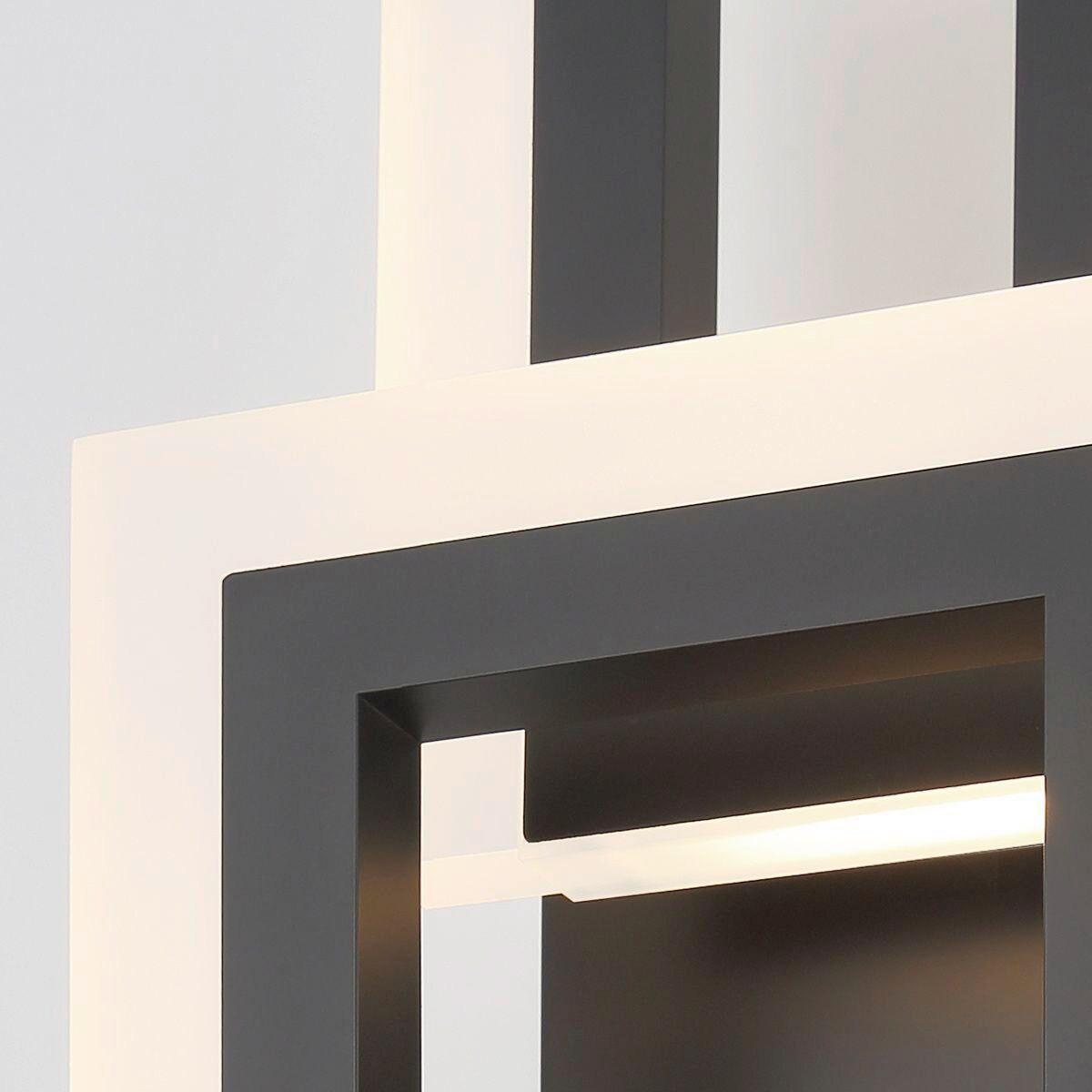 Led Falilámpa Qn-Inizio-1w-Bk - fekete, Design, műanyag/fém (40,6/17,6/10,2cm) - Elstead Lighting