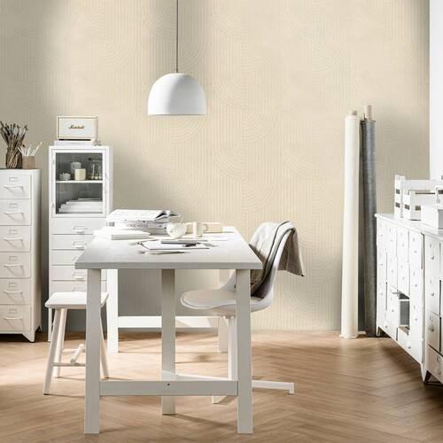 Vliestapete 118159 - Taupe, Basics, Papier/Kunststoff (53/1005cm)