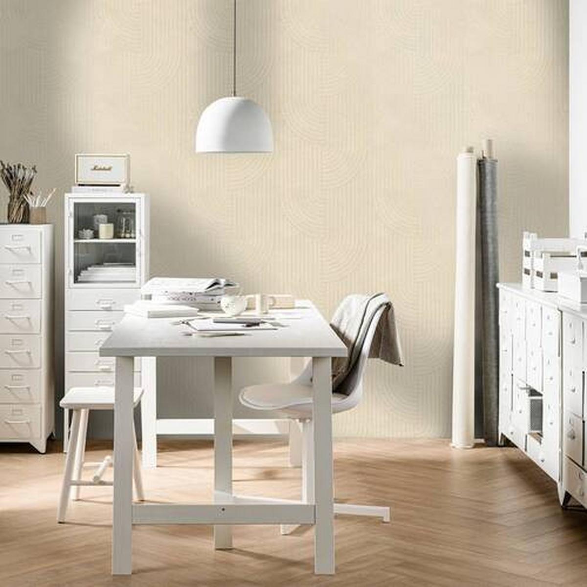 Vliestapete 118159 - Taupe, Basics, Papier/Kunststoff (53/1005cm)