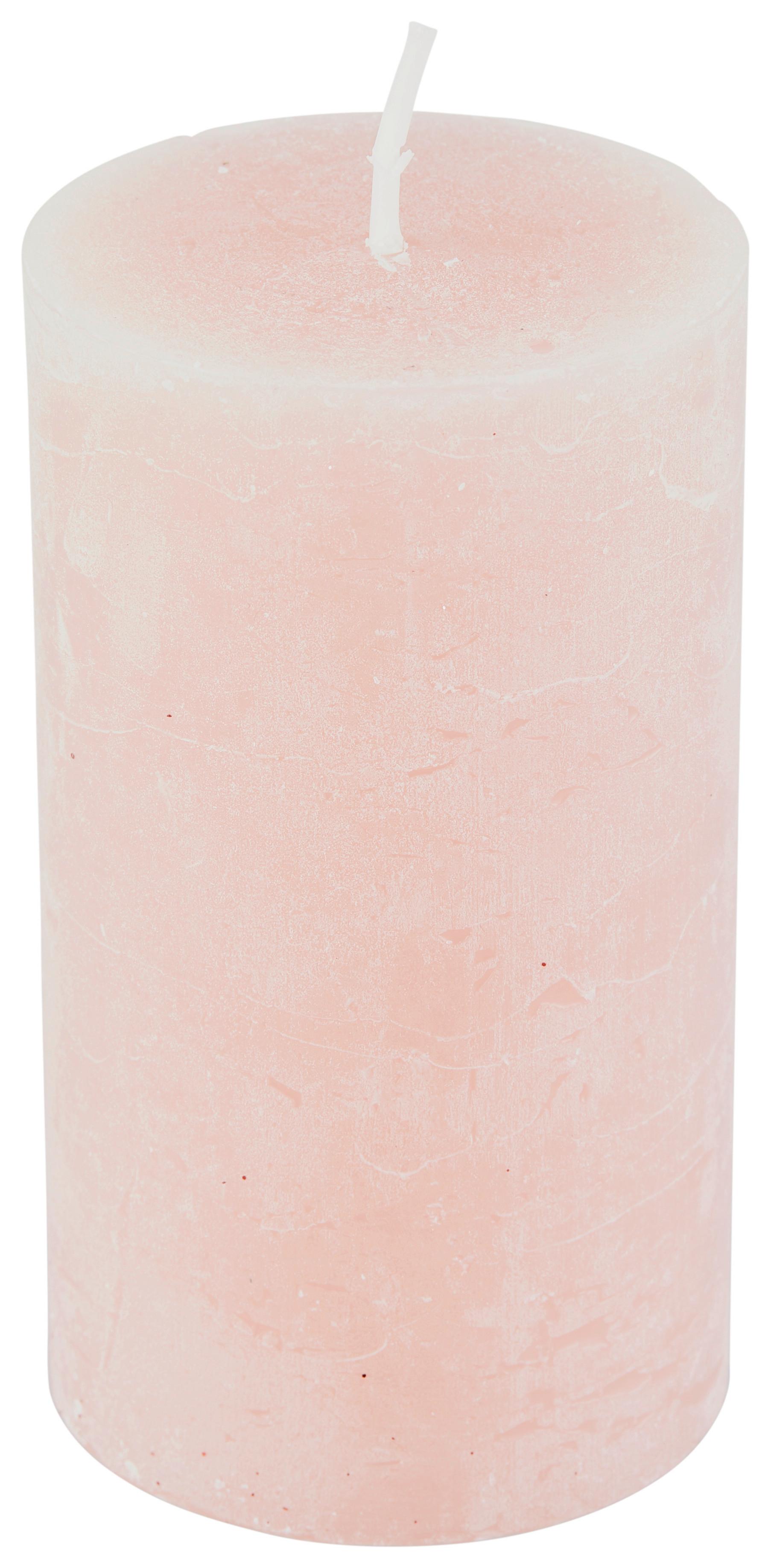 Stumpenkerze Saphira Altrosa D/H: 6,8/12 cm - Altrosa, Basics (6,8/12cm) - Ondega