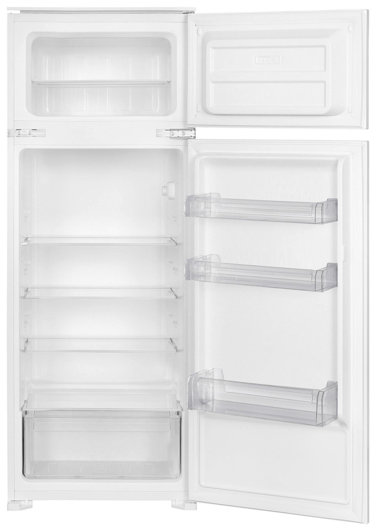 KÜHL-GEFRIER-KOMBINATION Weiß B: 54cm - Weiß, Trend, Glas/Kunststoff (54/145/54cm) - Respekta
