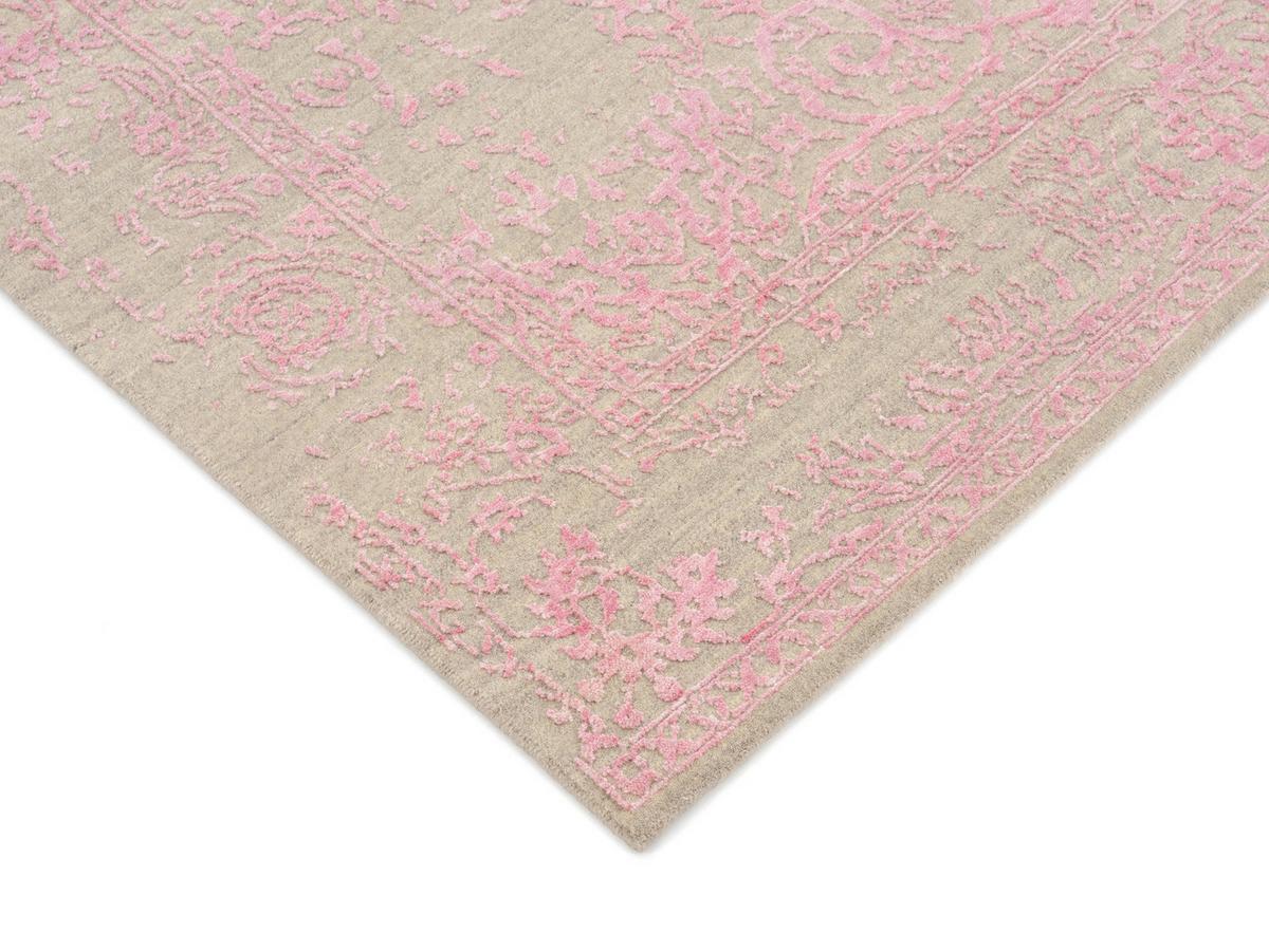 Orientalischer Webteppich Rosa /beige Soho Vintage 70x140 Cm - Beige/Rosa, Design, Textil (70/140cm) - Musterring