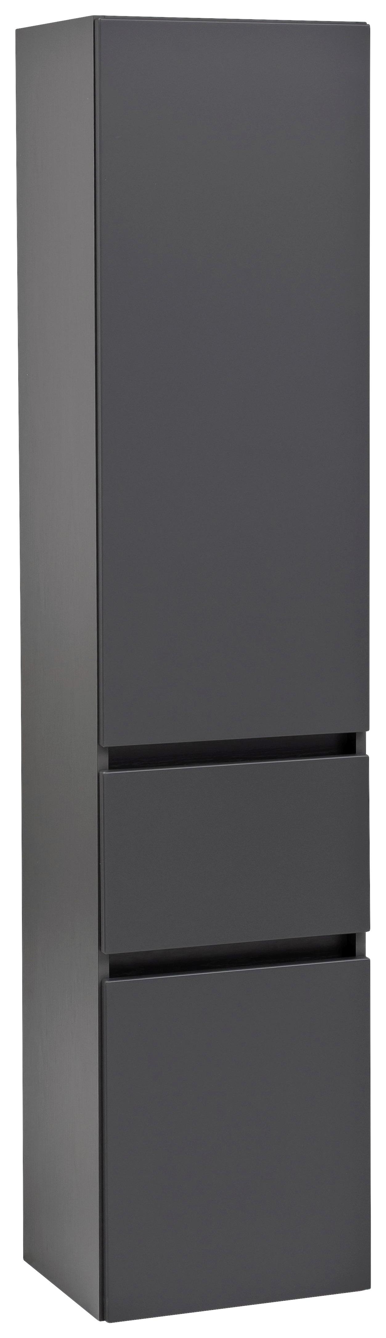 Schwarzer Hängeschrank