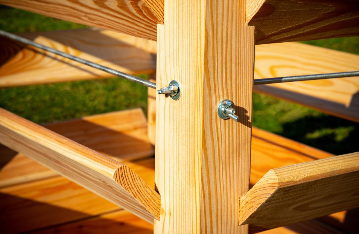 Hochbeet Echtholz Lärche 65x73x65 cm - Lärchefarben, Basics, Holz (65/73/65cm)