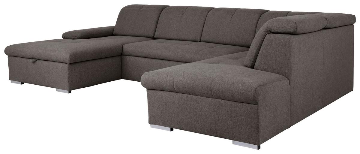 Wohnlandschaft Ramzes Grau U: 173x328x215 cm - Grau, Design, Textil (173/328/215cm) - MID.YOU