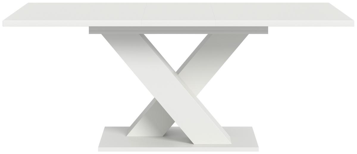 Ausziehtisch Marlon 150 Az Weiß, Auf 190 Cm Ausziehbar - Weiß, KONVENTIONELL, Holzwerkstoff (150-190cm) - MID.YOU