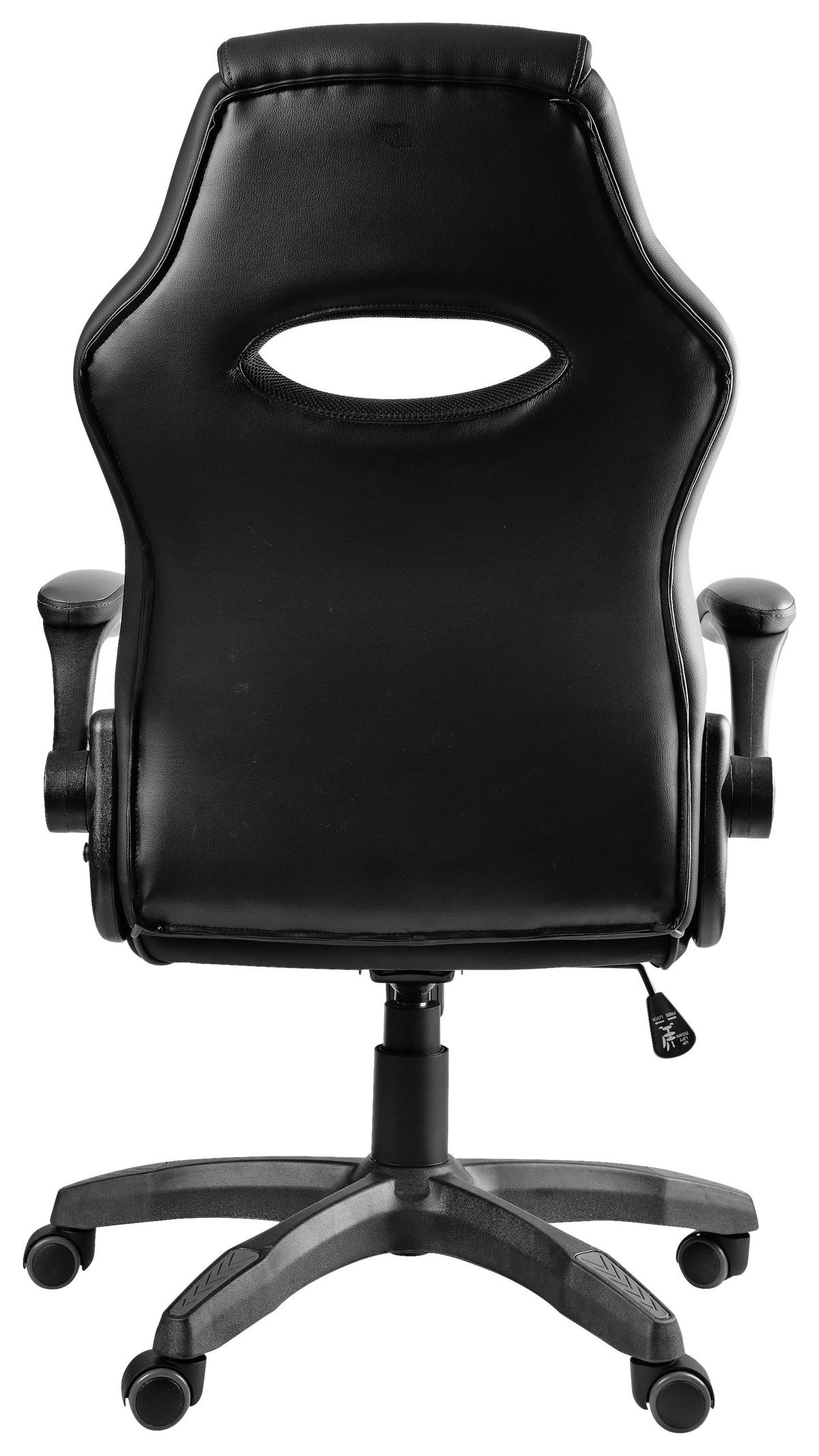 Gaming Stuhl Racing Kappa Mit Wippmechanik Schwarz/grau - Schwarz/Grau, Basics, Holz/Kunststoff (68,5/112-123/65,5cm)