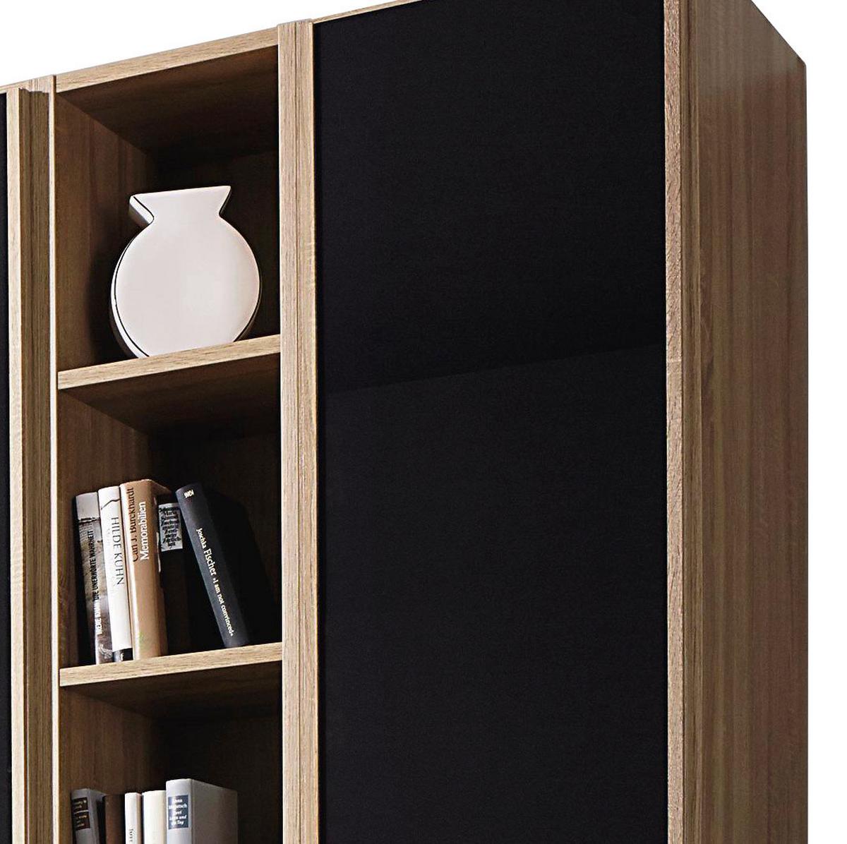 Kleiderschrank Essensa B: 251 Cm Eichefarben - Eichefarben/Anthrazit, Design, Glas/Holzwerkstoff (251/229/54cm) - Rauch Möbel