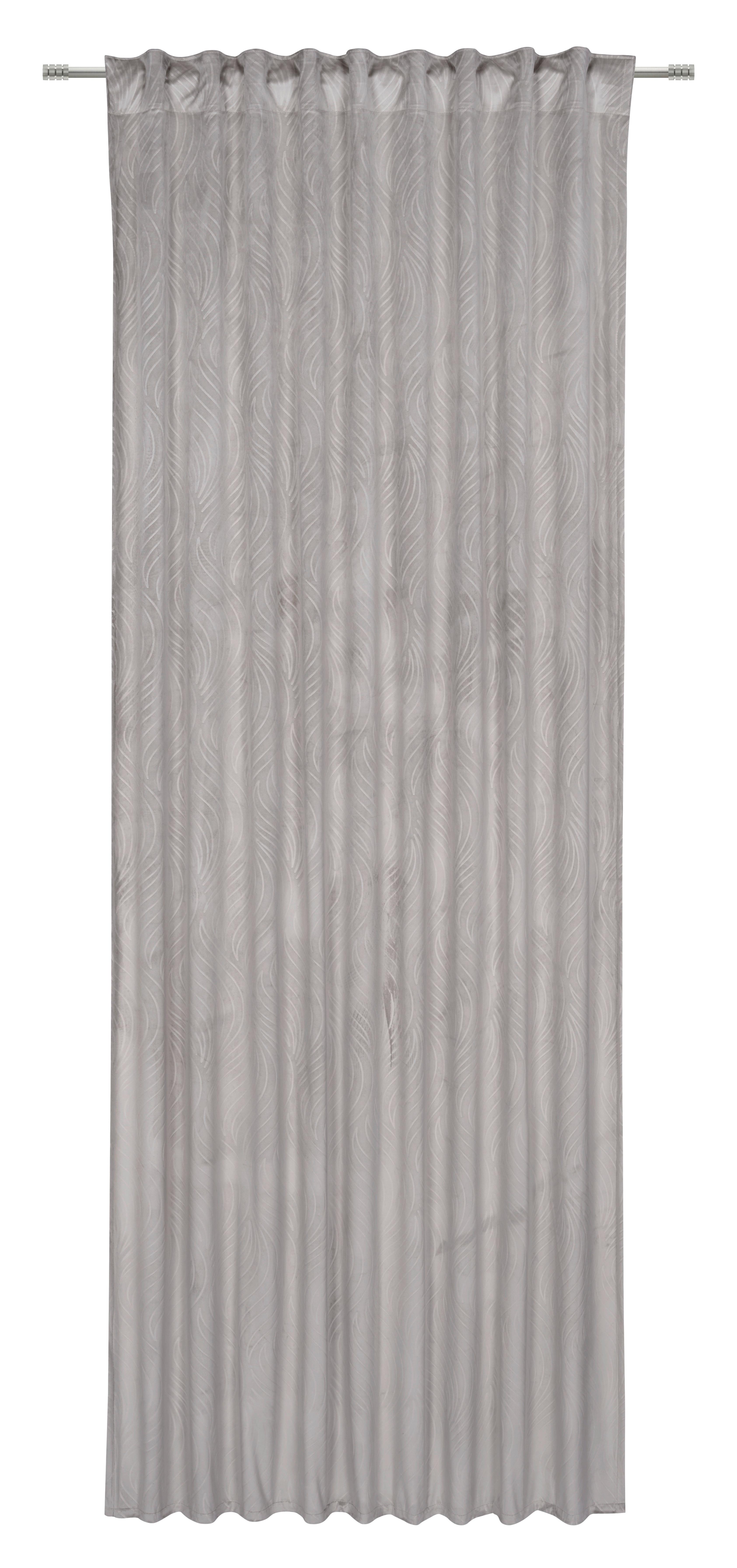 Verdunkelungsvorhang Tabea - Silberfarben, ROMANTIK / LANDHAUS, Textil (135/245cm) - James Wood