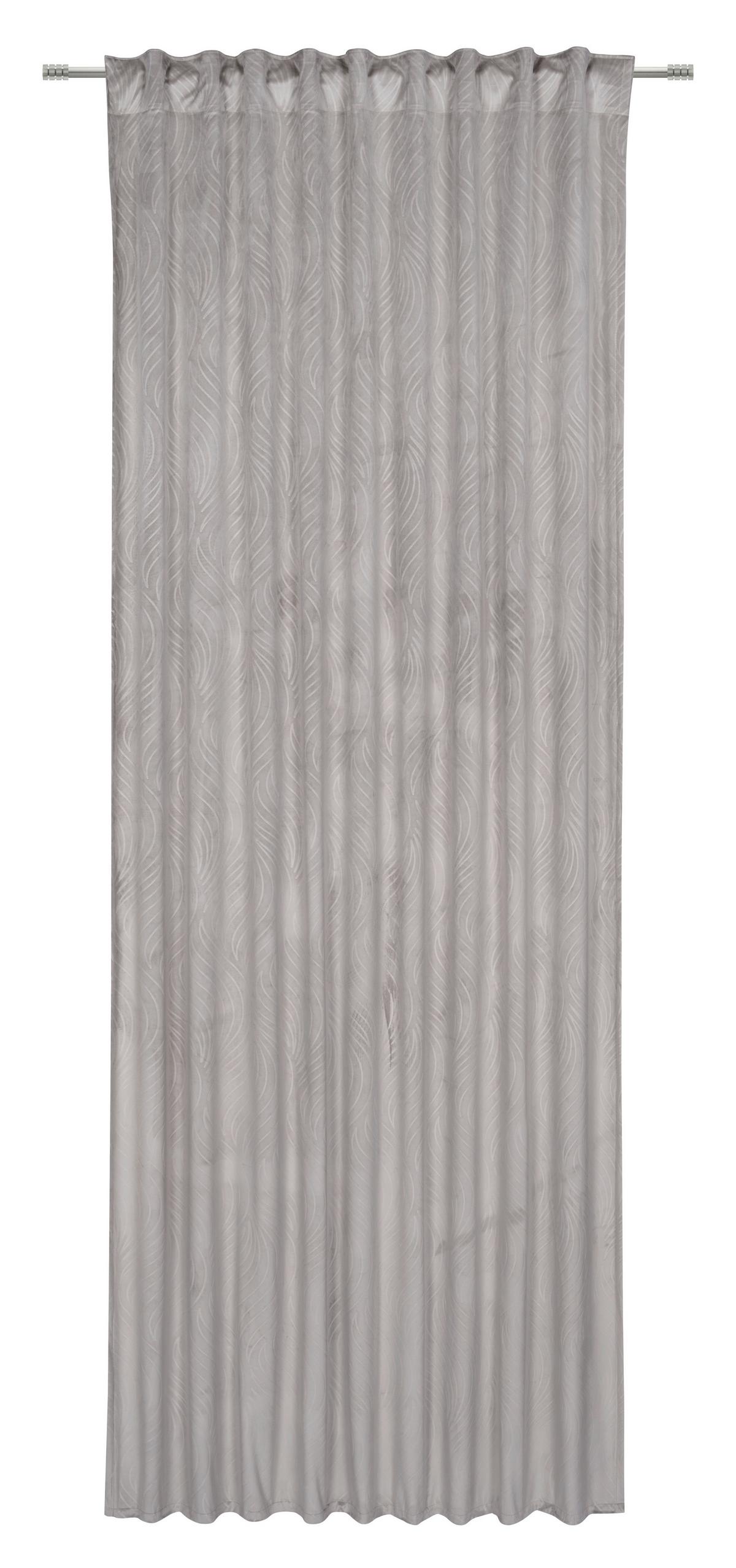 Verdunkelungsvorhang Tabea - Silberfarben, ROMANTIK / LANDHAUS, Textil (135/245cm) - James Wood