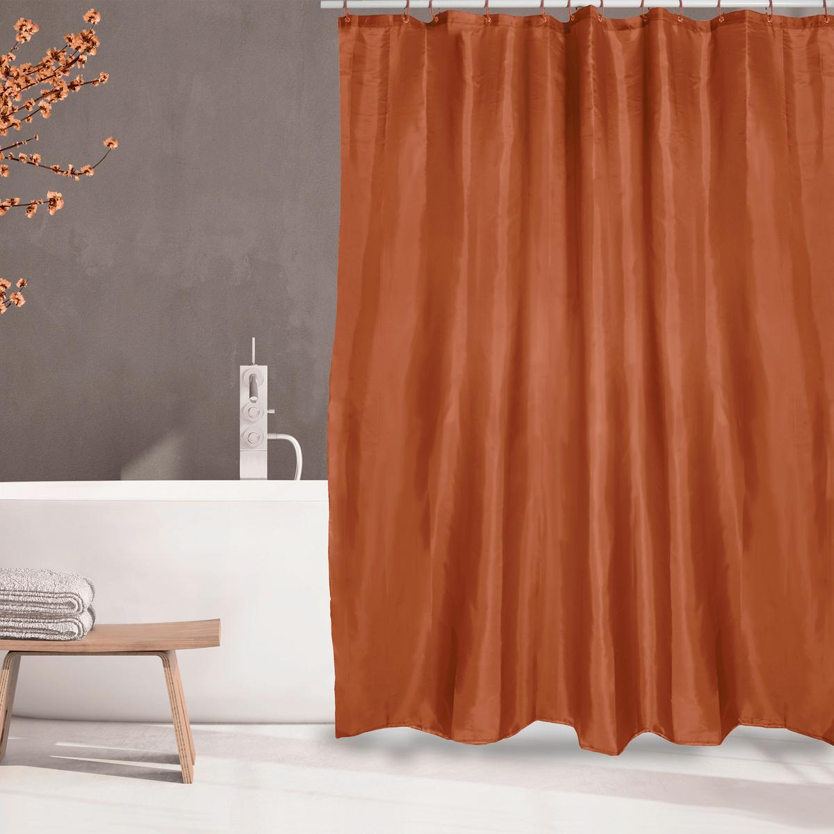 DUSCHVORHANG Terrakotta 180x200 cm - Terracotta, Basics, Textil (180/200cm) - MSV