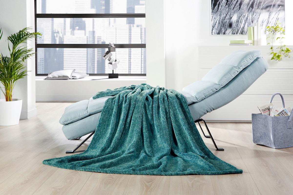 Kuscheldecke Alaska 150x200 cm - Bordeaux/Anthrazit, LIFESTYLE, Textil (150/200cm)