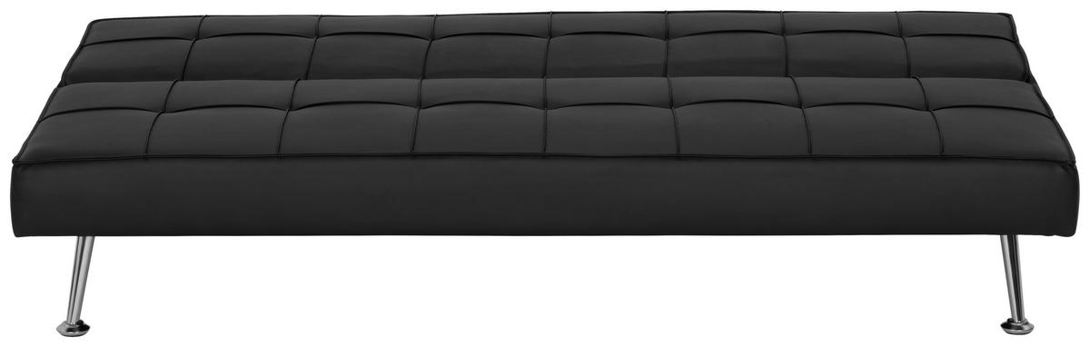 3-sitzer-sofa Mit Schlaffunktion Silva B:179cm - Silberfarben/Schwarz, Basics, Textil (179/74/91cm) - P & B