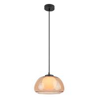 ZÁVESNÉ SVIETIDLO ELOWEN - čierna/jantárová, Modern, kov/plast (25/150cm)