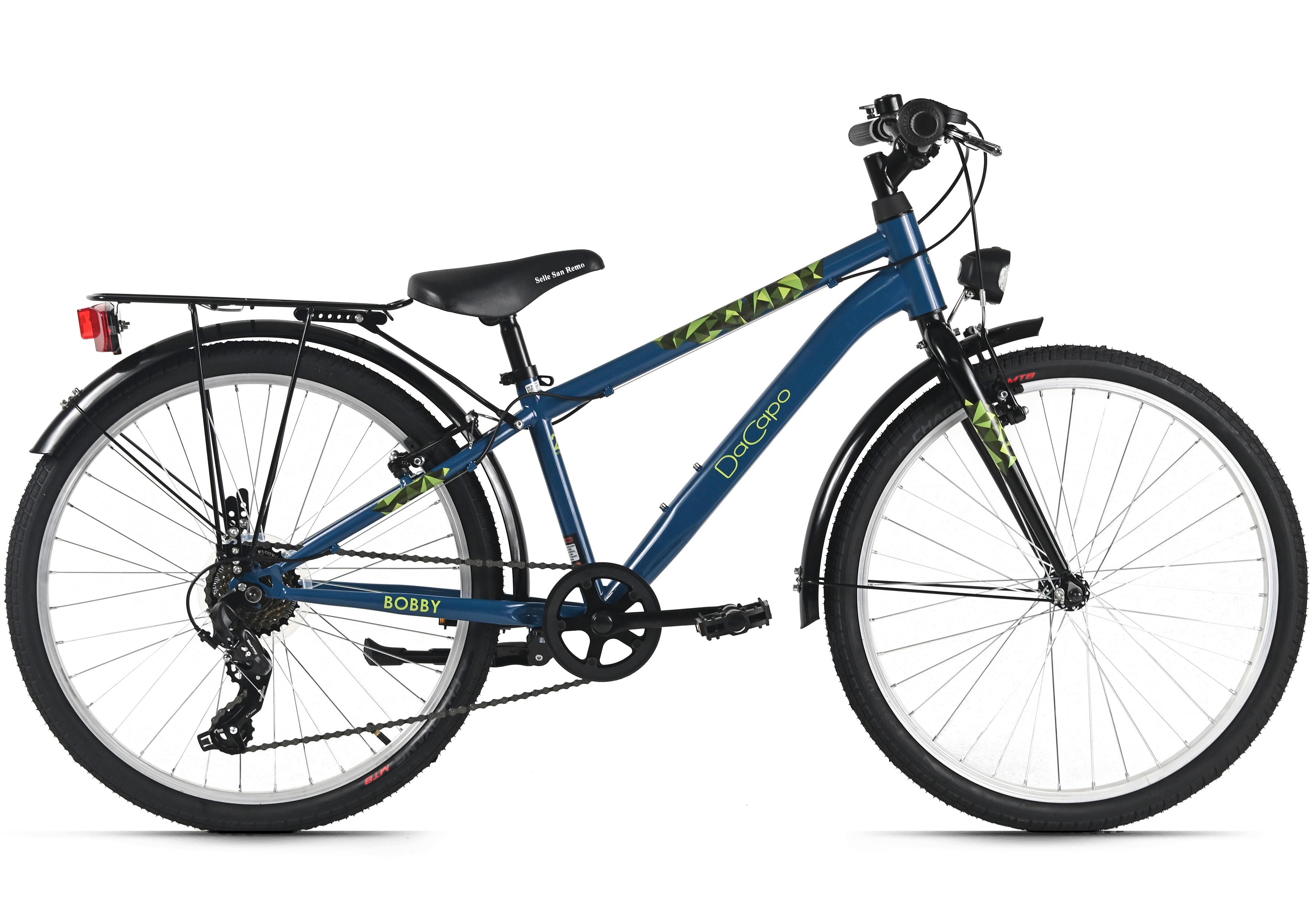 Dacapo Kinderfahrrad Bobby Blau - Blau, Basics, Metall (25/140/60cm)