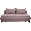 Schlafsofa Moliss Rosa B: 202 Cm - Schwarz/Rosa, Basics, Textil (202/98/78cm) - Livetastic