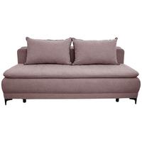 Schlafsofa Moliss Rosa B: 202 Cm - Schwarz/Rosa, Basics, Textil (202/98/78cm) - Livetastic