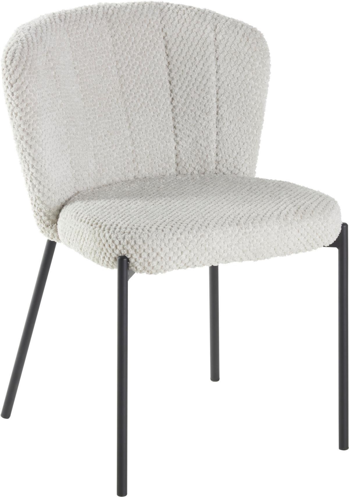 Stuhl Paris - Beige/Schwarz, LIFESTYLE, Holz/Textil (55/79/59cm) - Livetastic