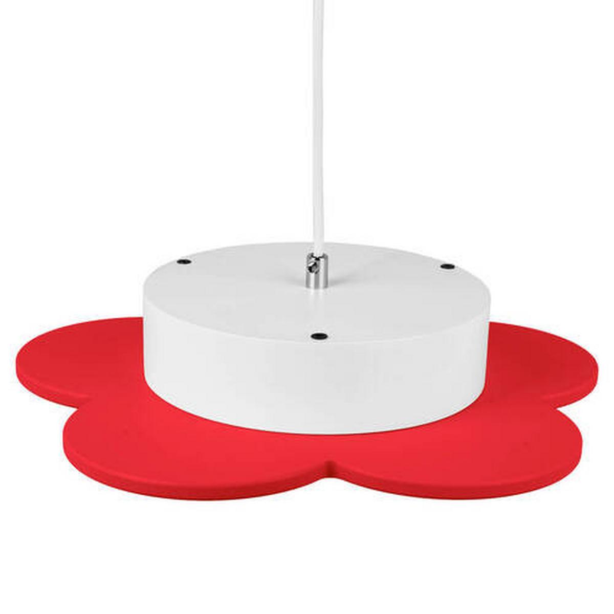 Kinderhängeleuchte 9550124 Fiore Hängel. - Rot - Rot, Basics, Holzwerkstoff/Kunststoff (33/70cm)