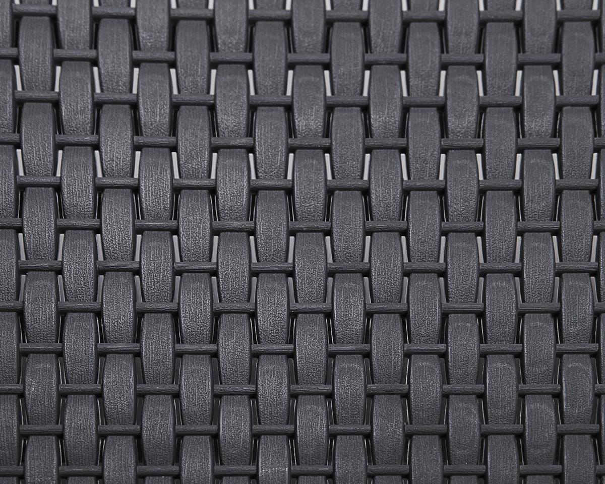 Sonnenliege Milan Anthrazit Rückenlehne verstellbar - Anthrazit, Basics, Kunststoff (183/28,5/57cm)