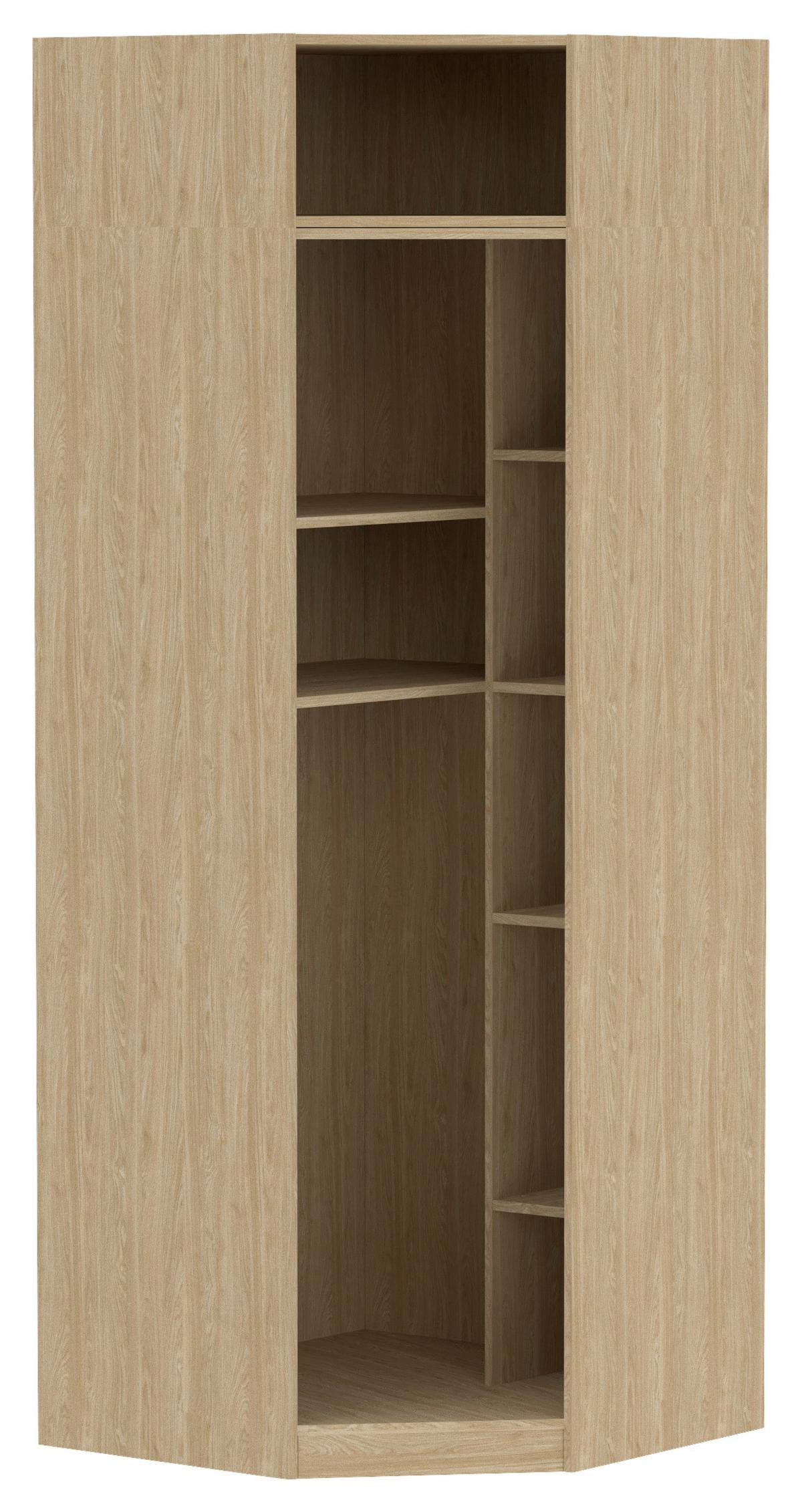 Eckschrank Korpus Unit 91,1 X 91,1 cm Eichefarben - Eichefarben, MODERN, Holzwerkstoff (91,1/242,2/91,1cm) - Ondega