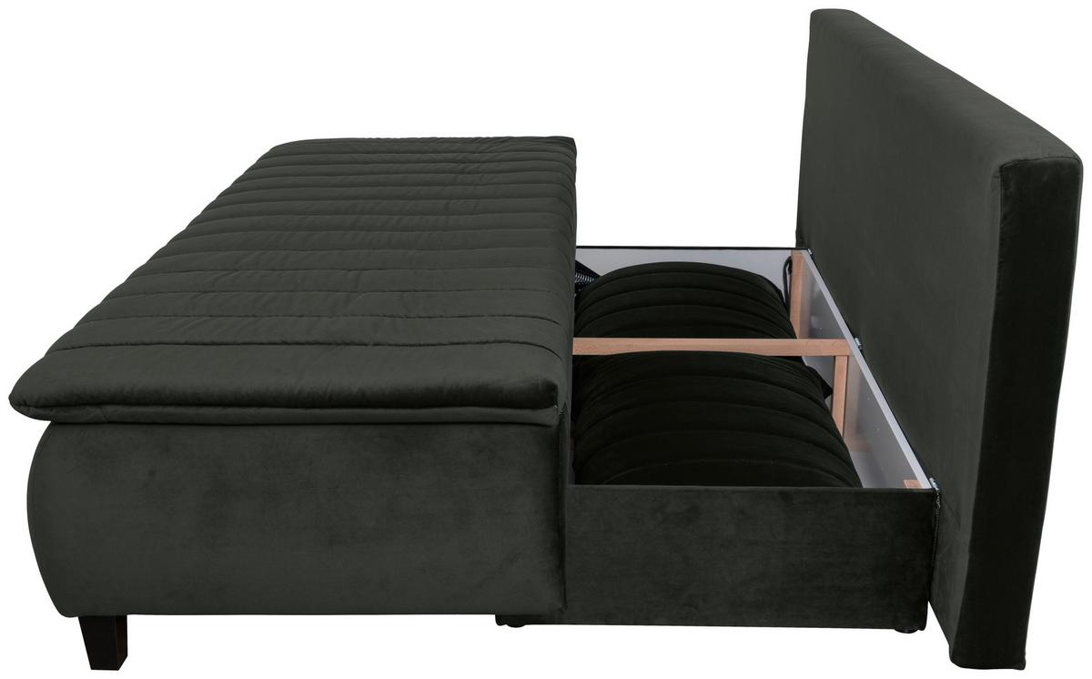 Boxspring Kanapé Marino B - világosszürke/antracit, Modern, textil (208/102/96cm) - Luca Bessoni