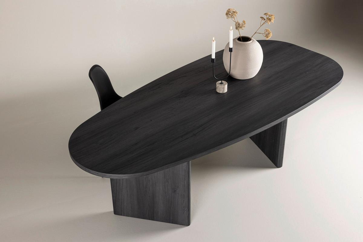 Esstisch Grönvik Schwarz L: 220 Cm - Schwarz, MODERN, Holz (220/100/75cm) - Livetastic
